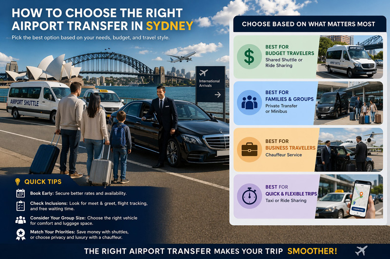 Types of Airport Transfer in Sydney