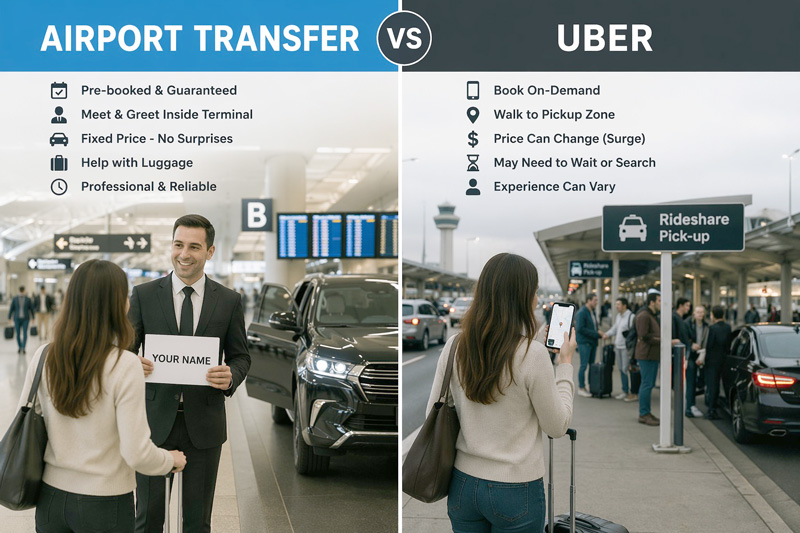 Airport Transfer vs Uber Differences