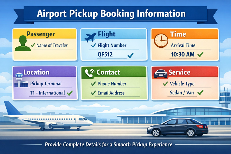 Booking Info Airport Pickup