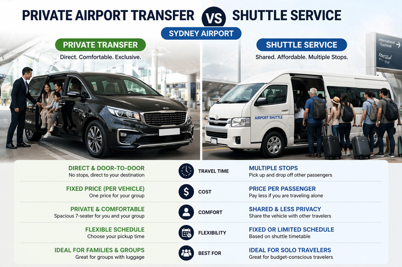 Private Transfer vs Shuttle